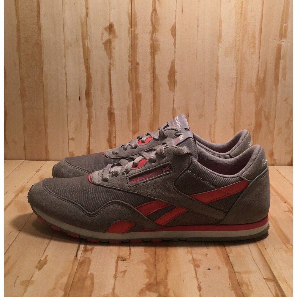 Women's Reebok Classic Sneakers Gray Pink Suede
